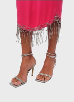 Threadz by Ajooni Rhinestone Embellished Hem Dress  - Image 4