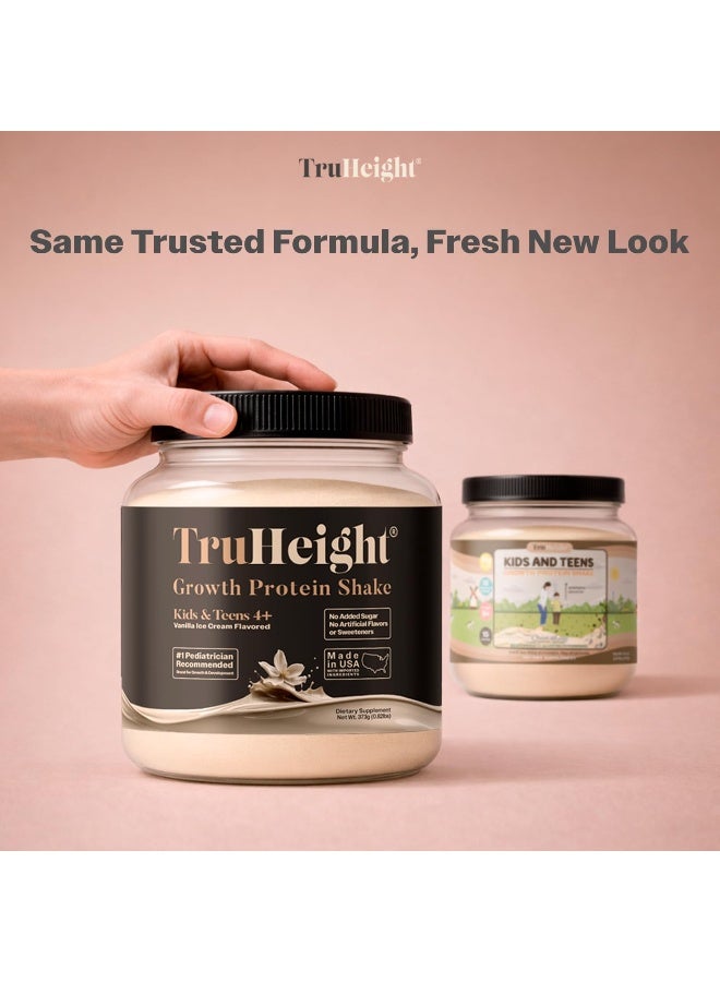 TruHeight Growth Protein Shake (Vanilla Ice Cream Flavor, Whey) Tall Nutrition for Natural Growth & Development - Protein Powder for Kids & Teens, Weight Gain Drinks - Picky Eater Vitamin, Ages 4+ - Image 3