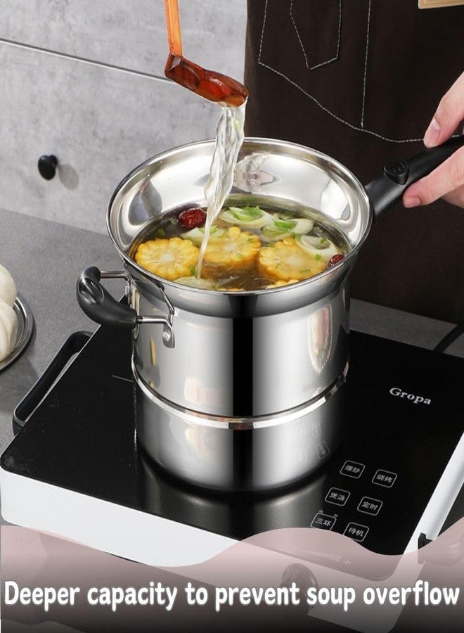 Swejos Multifunctional Cooking Fry Pot Kadai Non-Stick, Scratch-Resistant SurfaceGas & Induction Friendly Perfect for Snacks, Gravies, Pasta & Regular Cooking Durable & Easy Maintain Design - Image 4