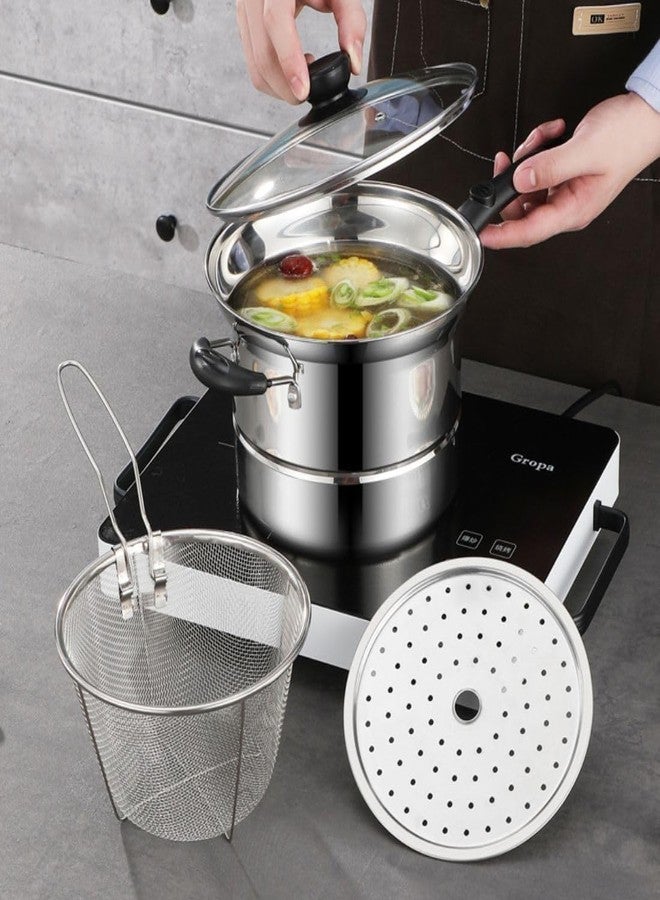 Swejos Multifunctional Cooking Fry Pot Kadai Non-Stick, Scratch-Resistant SurfaceGas & Induction Friendly Perfect for Snacks, Gravies, Pasta & Regular Cooking Durable & Easy Maintain Design - Image 5