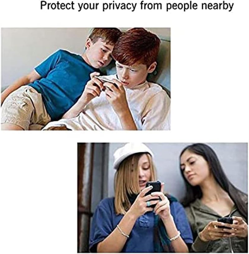 Ailun 2 Pack Privacy Screen Protector for iPhone 14[6.1 inch] + 2 Pack Camera Lens Protector, Anti Spy Private Tempered Glass Film, Case Friendly, [9H Hardness] - HD [Black] - Image 4
