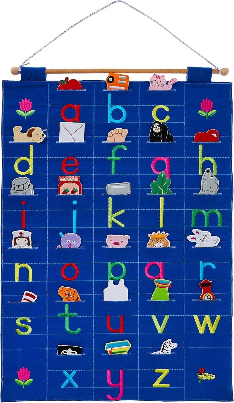 King ABC Lower Case Wall Hanging Chart for Kids - Image 1