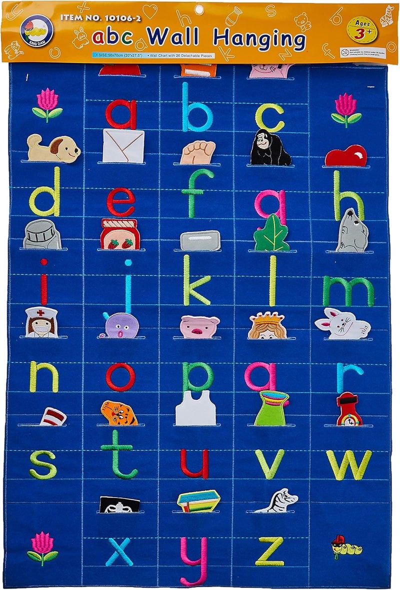 King ABC Lower Case Wall Hanging Chart for Kids - Image 2