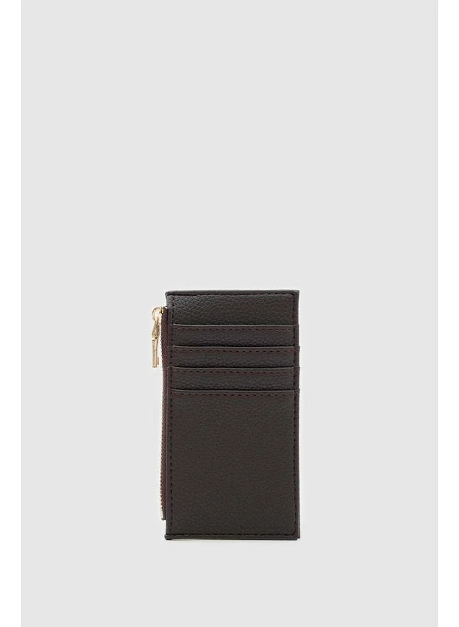 Shule Bags  Linn Textured Women's Cardholder in Dark Coffee. for Women | Best Price UAE