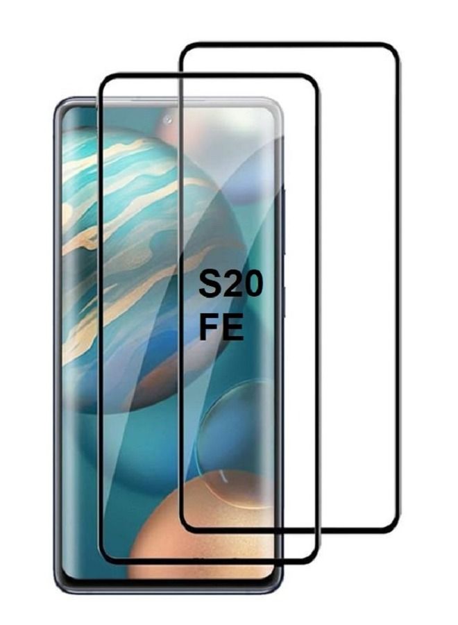 CATANES حزمة 2 لواقي شاشة سامسونج جالاكسي S20 FE زجاج مقسى شفاف تغطية كاملة 9H - Image 2