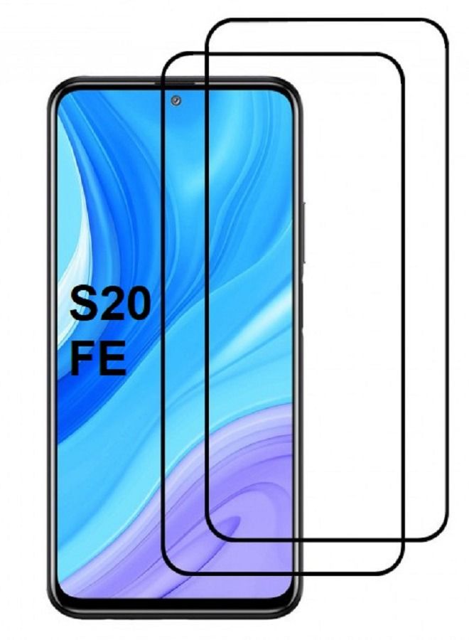 CATANES حزمة 2 لواقي شاشة سامسونج جالاكسي S20 FE زجاج مقسى شفاف تغطية كاملة 9H - Image 1
