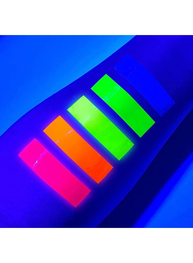 UV Glow طلاء الوجه والجسم بالأشعة السوداء 0.34 أونصة - نيون فلوريسنت (0.34 أونصة سائلة (عبوة من 5)) - Image 4