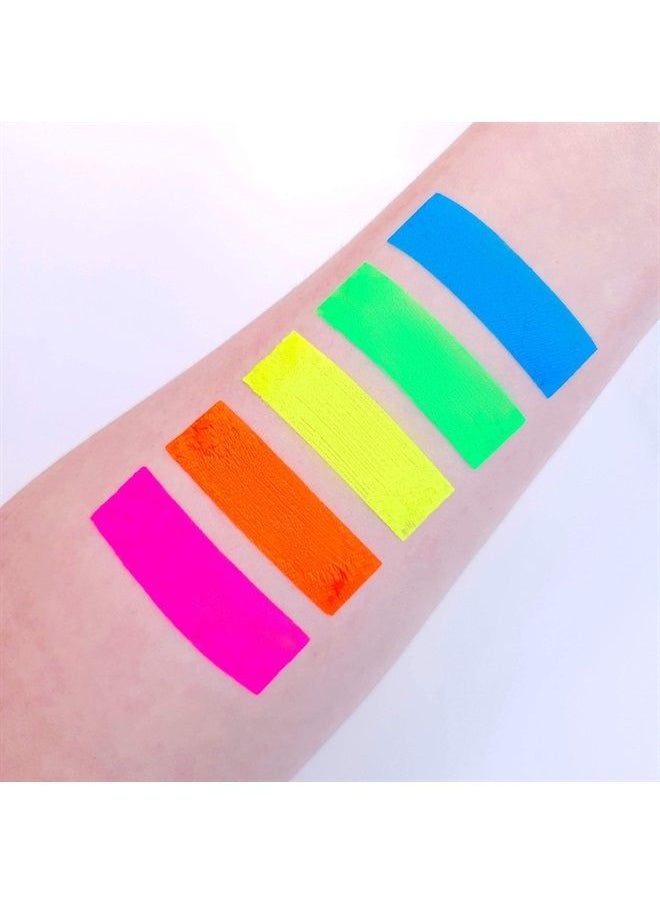 Blacklight Face and Body Paint 0.34oz - Neon Fluorescent (0.34 Fl Oz (Pack of 5)) - pzsku/Z84457536041DE353DCCEZ/45/_/1690843615/772fc892-3b25-4693-9307-062bc611fde0