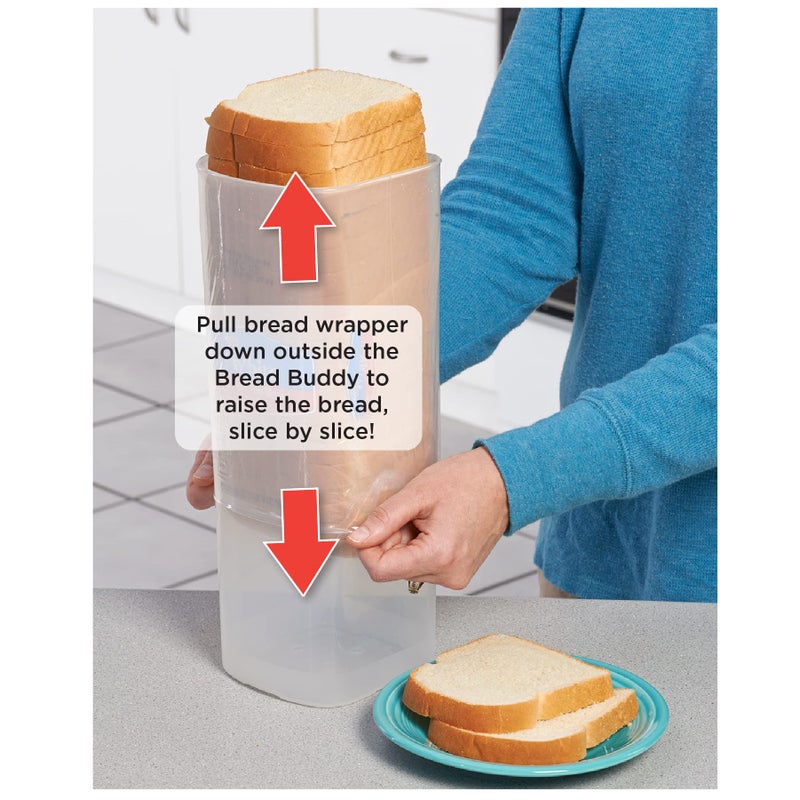 Buddeez Bread Buddy Bread Box â€“ Red Lid, Pack of 2 - Image 4