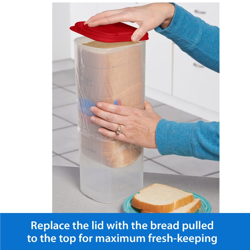 Buddeez Bread Buddy Bread Box â€“ Red Lid, Pack of 2 - Image 5