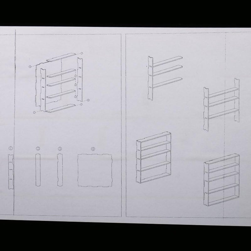 klarako 2 Packs Wooden Acrylic Color Paints Bottle Paint Shelf Storage Rack Holder Desk Organizer 310 x 290 x 45mm - Image 2