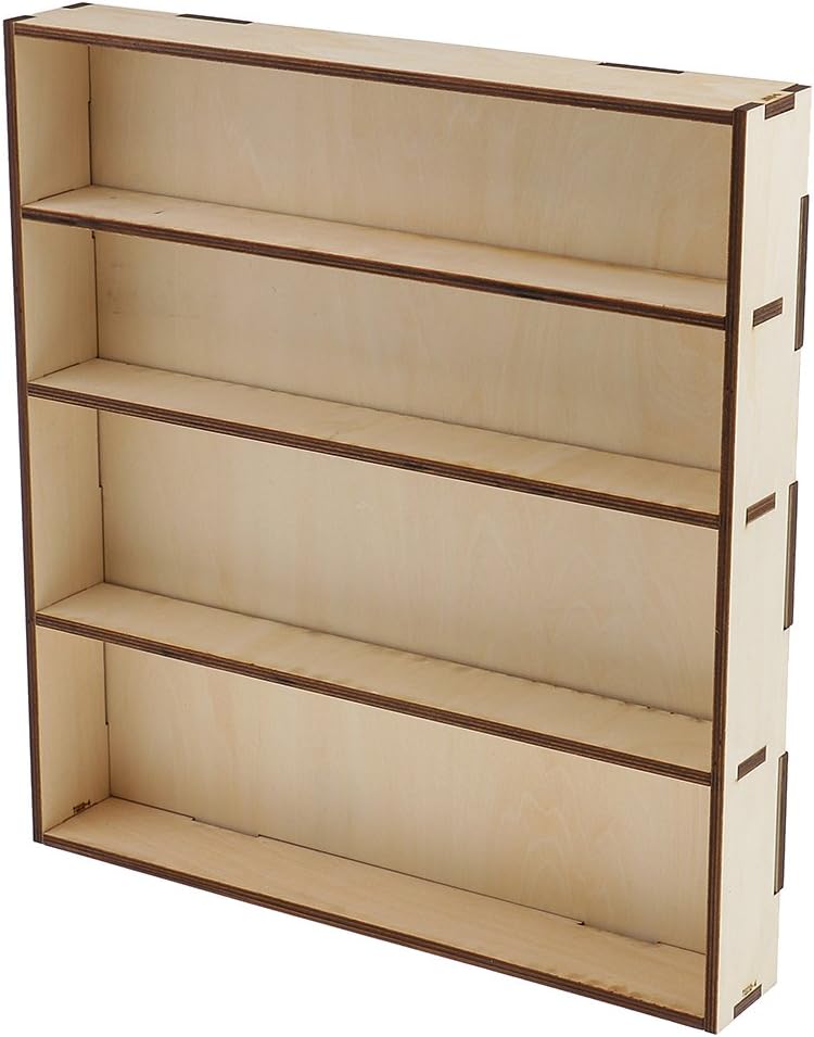 klarako 2 Packs Wooden Acrylic Color Paints Bottle Paint Shelf Storage Rack Holder Desk Organizer 310 x 290 x 45mm - Image 3