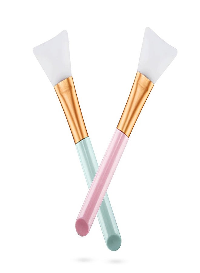 Gleva Soft Silicone Facial Mud Applicator Clay Tools Face Mask Brushes, Hairless Moisturizers Applicator Tools, Face Mask Beauty Tools for Sleeping Mask for Girls & Women's (Pack of 2) - Image 1