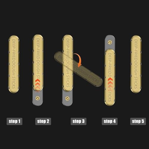 OBEST EDC Fidget Sliders Fidget Toys Stress Relief for Adults Metal Push Pull Rotation Casual Fidget Toy - Image 5