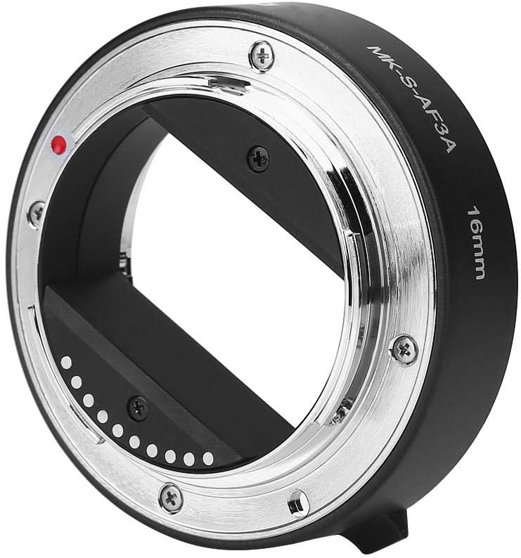 Pomya Auto Extension Tube Set, 10mm 16mm Automatic Focus Macro Extension Tube Set for E Mount Camera - Image 2