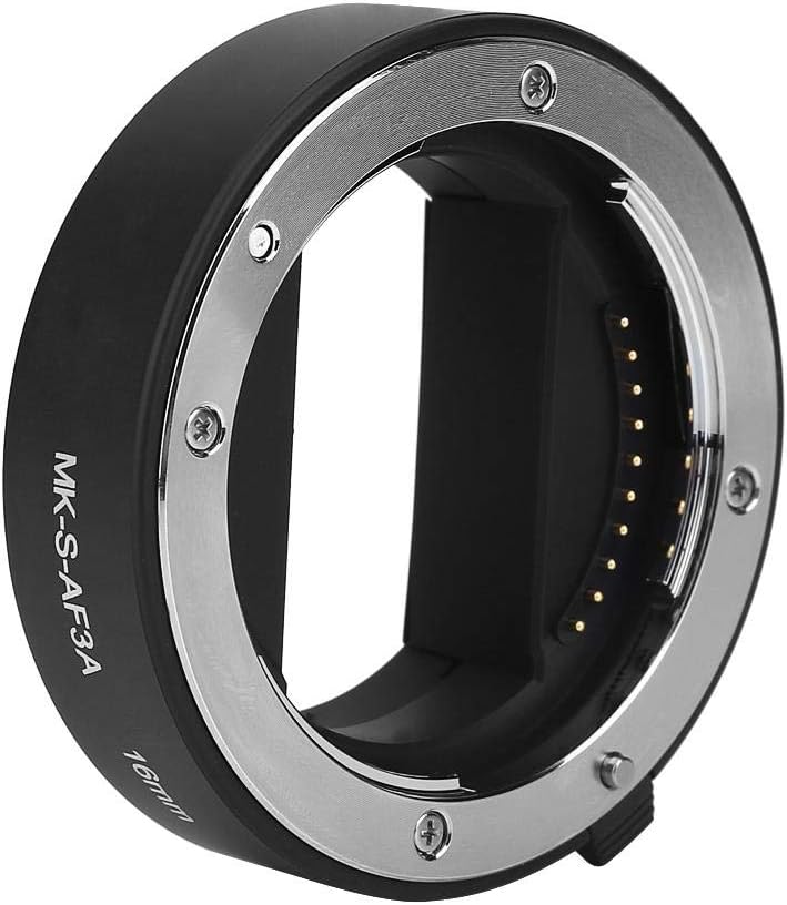 Pomya Auto Extension Tube Set, 10mm 16mm Automatic Focus Macro Extension Tube Set for E Mount Camera - Image 3