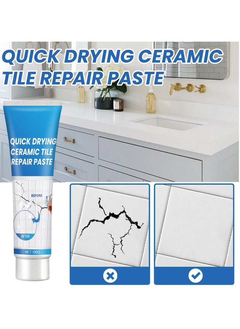 Tile Grout Paint with Scraper and Sandpaper Cement Crack Filler Grout Sealer for Shower Tile Floor Tile and More Complete Solution for Filling Cracks and Gaps in Tile Surfaces White