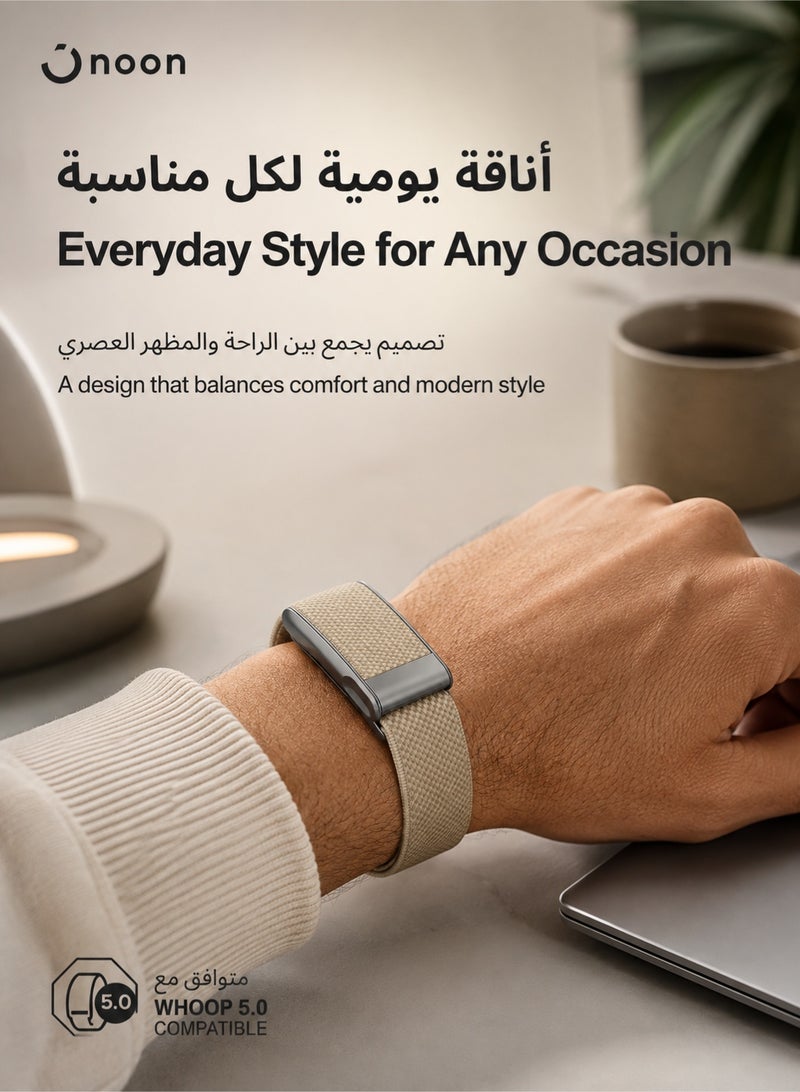 Bukela Ultra-soft Nylon Sport Replacement Whoop Band Compatible with WHOOP 5.0 Life Wearable Health, Fitness & Activity Tracker | Breathable, Durable & Secure Fit Strap and Adjustable Wristband Whoop Strap with U Shaped Connector Easy to Use and Perfect for Every Occasion | NOT for Gen 4 - Image 5