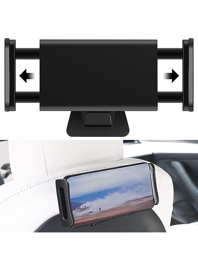 SYOSI Phone Tablet Car Mount Holder Compatible with 2016-2022 Tesla Model 3 Model Y Headrest Mount Back Seat Cellphone Tablet Stand Cradle Tesla Model 3/Y Accessories Upgrade - Image 1