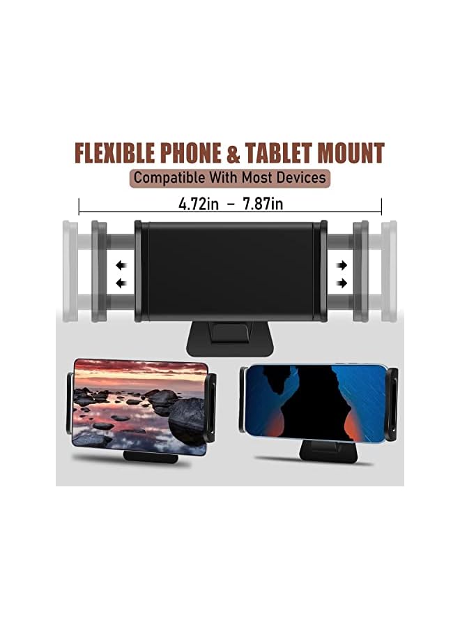 SYOSI Phone Tablet Car Mount Holder Compatible with 2016-2022 Tesla Model 3 Model Y Headrest Mount Back Seat Cellphone Tablet Stand Cradle Tesla Model 3/Y Accessories Upgrade - Image 3