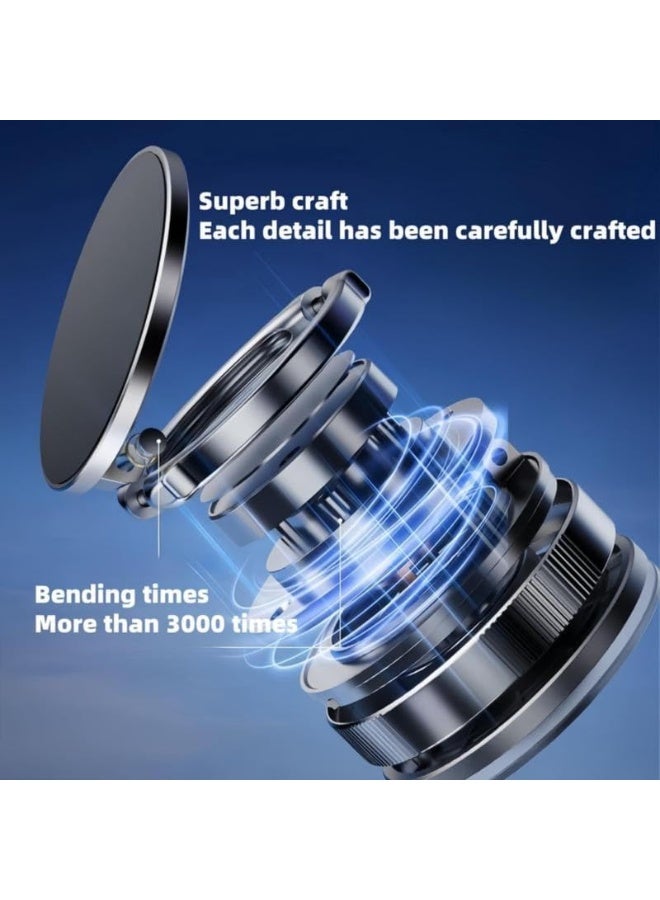360° Magnetic Phone Holder with Dual Rotation Angle and Super Strong Suction Base - Instant and Secure Mounting on Any Smooth Surface (Mirror, Glass, Marble, Car Dashboard) - Super Strong Magnet to Hold Phone Without Shaking - Suitable for Gym, Kitchen, Car, Office - Compatible with All iPhone 11 and Above with Metal Ring for Non-Magnetic Phones  - Image 4