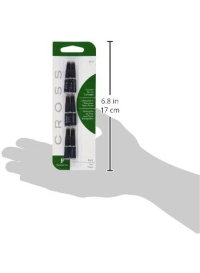 Cross Convenient Fountain Pen Cartridges, Black, 6-Count (Pack of 6) - Image 2