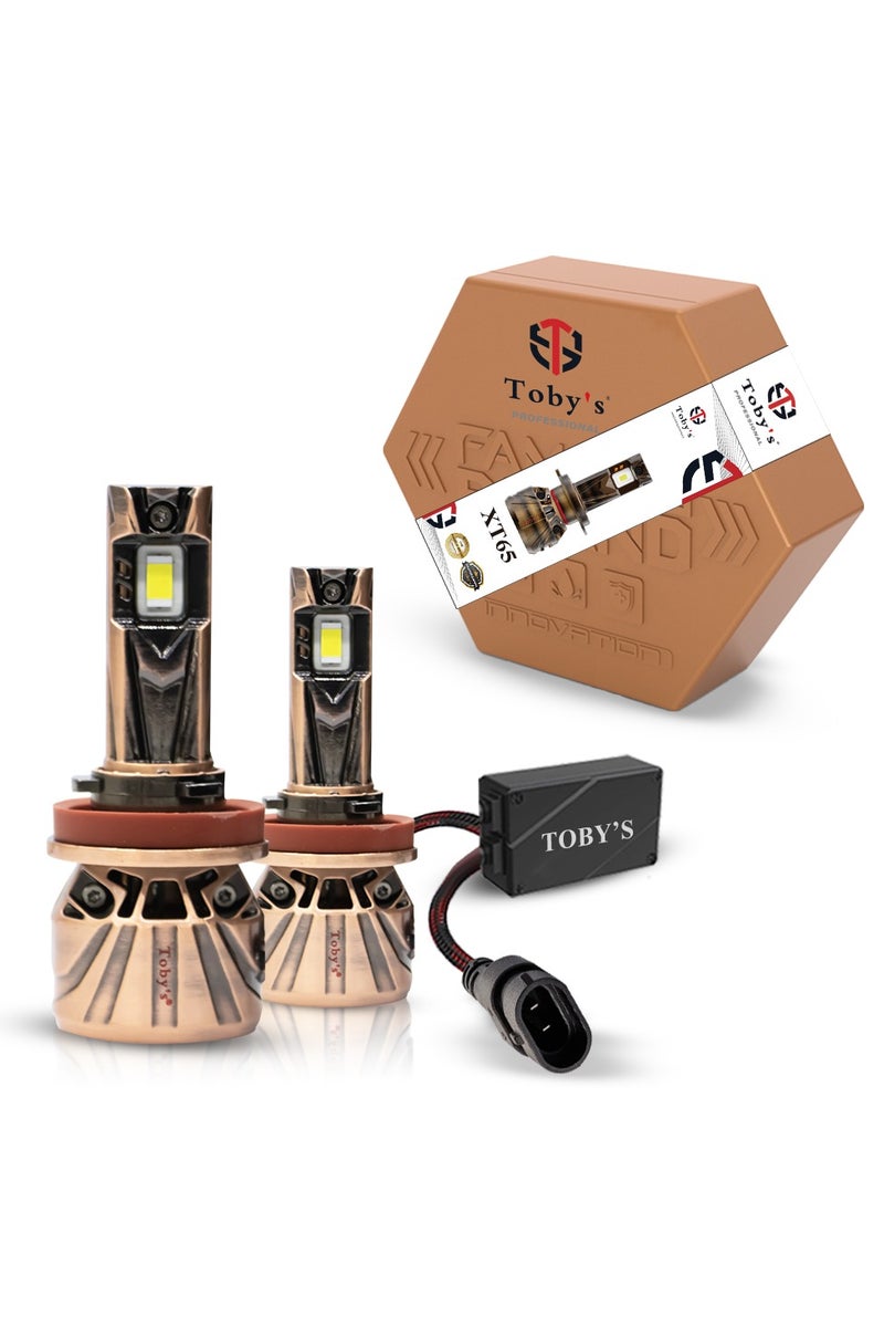 توبيز توباى XT65 H11/H8 ، زوج من لمبات LED أصلية للسيارة، بقدرة 65 وات لكل لمبة، و6500 لومن لكل لمبة، مع درجة حرارة لون 6500 كلفن. - Image 1