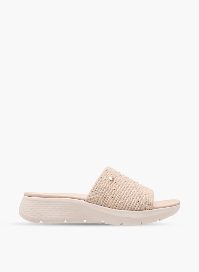 Flora Bella By Shoexpress Floral Bella Textured Slip-On Sandals
