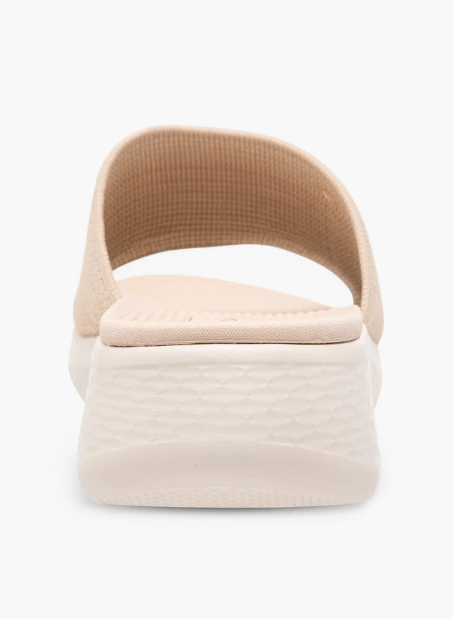 Flora Bella By Shoexpress Floral Bella Textured Slip-On Sandals