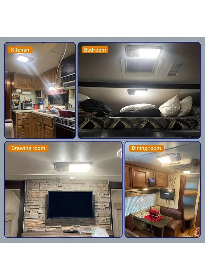 Model 24LED 2 Pack 12V RV Dome Lights 500LM Matte Finish for Motorhome Trailer Camper - Image 3