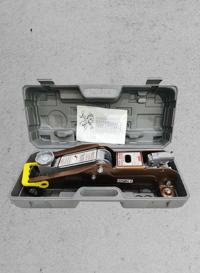 King Tools 3 Ton Hydraulic Trolley Jack with Carry Case, Heavy Duty Steel Construction, 133–385mm Lifting Range, 360° Rotating Saddle, Automatic Safety Overload Valve, Smooth Rolling Wheels, Car SUV Pickup Tire Change and Maintenance Tool - Image 3