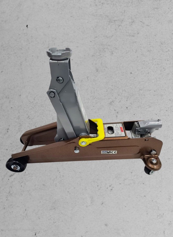 King Tools 3 Ton Hydraulic Trolley Jack with Carry Case, Heavy Duty Steel Construction, 133–385mm Lifting Range, 360° Rotating Saddle, Automatic Safety Overload Valve, Smooth Rolling Wheels, Car SUV Pickup Tire Change and Maintenance Tool - Image 2