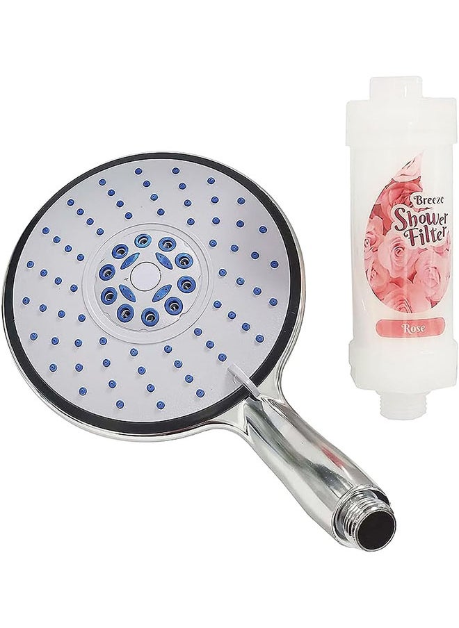 Home Pro Home Pro Breeze Shower head with Filter with Vitamin C, Helps Dry Skin And Hair Loss, with Rose Scent | Fragrance  - Image 2