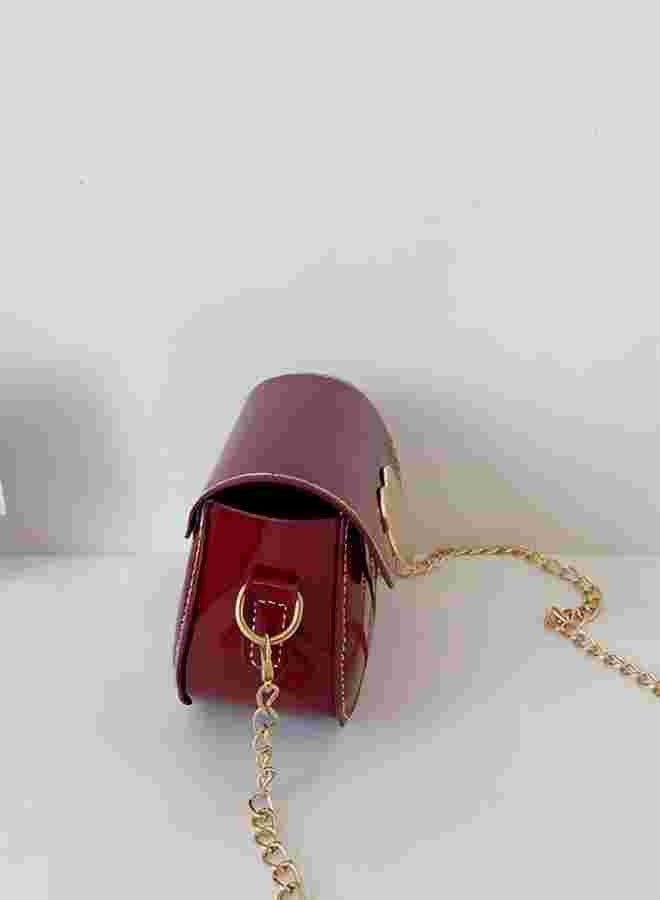 بنت أميرة حقيبة كتف رسول حقيبة يد جميل أحمر - Image 3