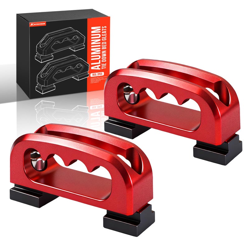 Achilioson Bed Rail Cleats, Tie Down Anchors for Cargo Trailer, for Tacoma, Tundra Gladiator and Ram 1500 Trucks Replaces PT278-35160 PT278-35111 PT278-35112 35100-S1 35050-S1 and PT785-35050-S1 Aluminum, 2PCS - Image 1