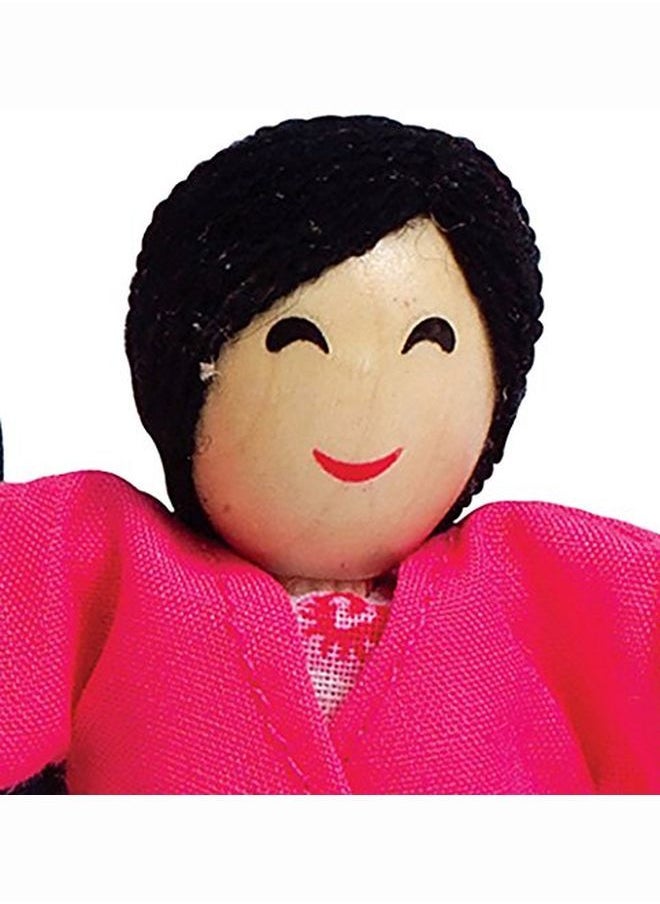 Hape - Asian Wooden Doll House Family Set - Image 1