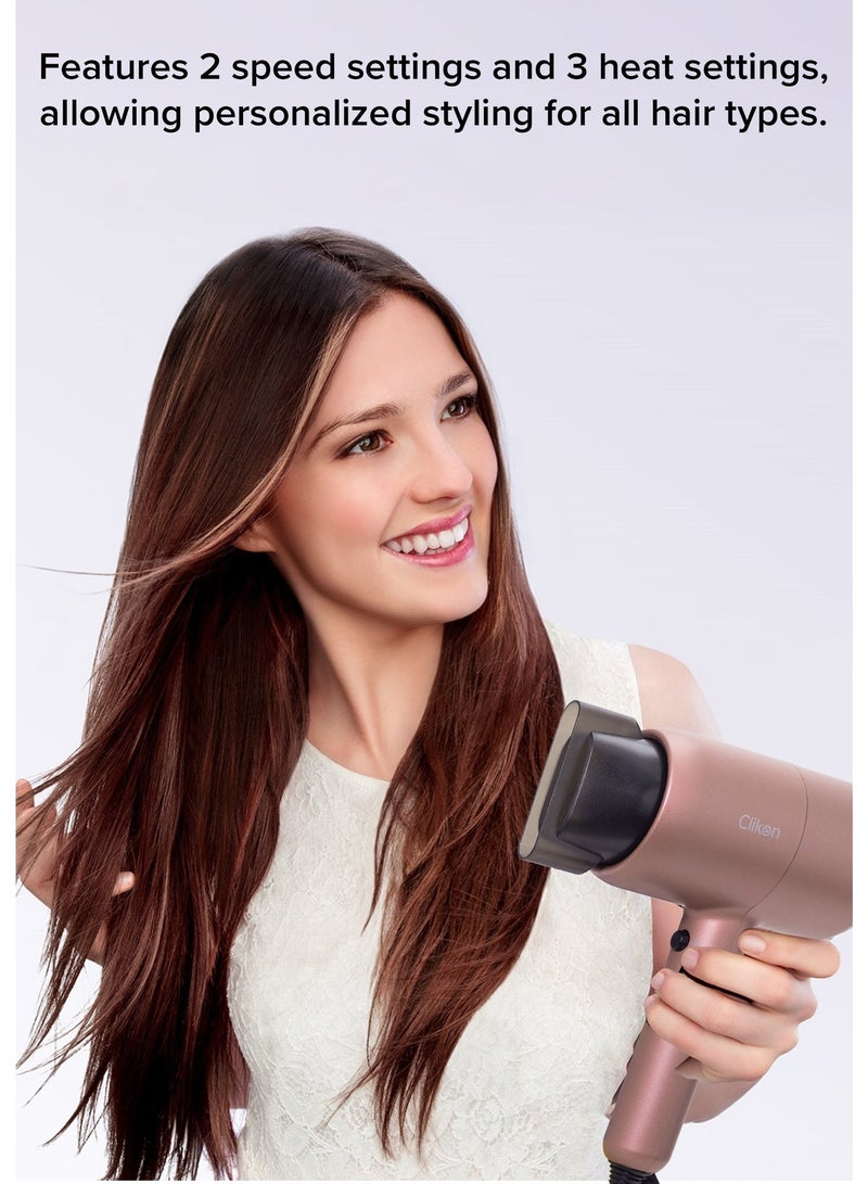 Clikon Professional Hair Dryer - 2-Speed & 3 Temperature Settings 1800W- 2 Years Warranty - Image 3