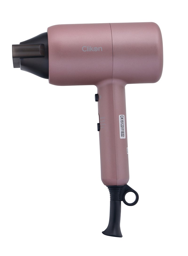 Clikon Clikon Professional Hair Dryer - 2-Speed & 3 Temperature Settings 1800W- 2 Years Warranty - Image 2