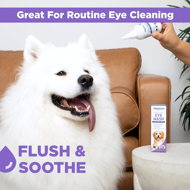 Vetericyn Plus Dog and Cat Eye Wash | Eye Drops for Dogs and Cats to Flush and Soothe Eye Irritations, Dog Tear Stain Cleaner, Safe for All Animals. 3 Ounces - Image 4