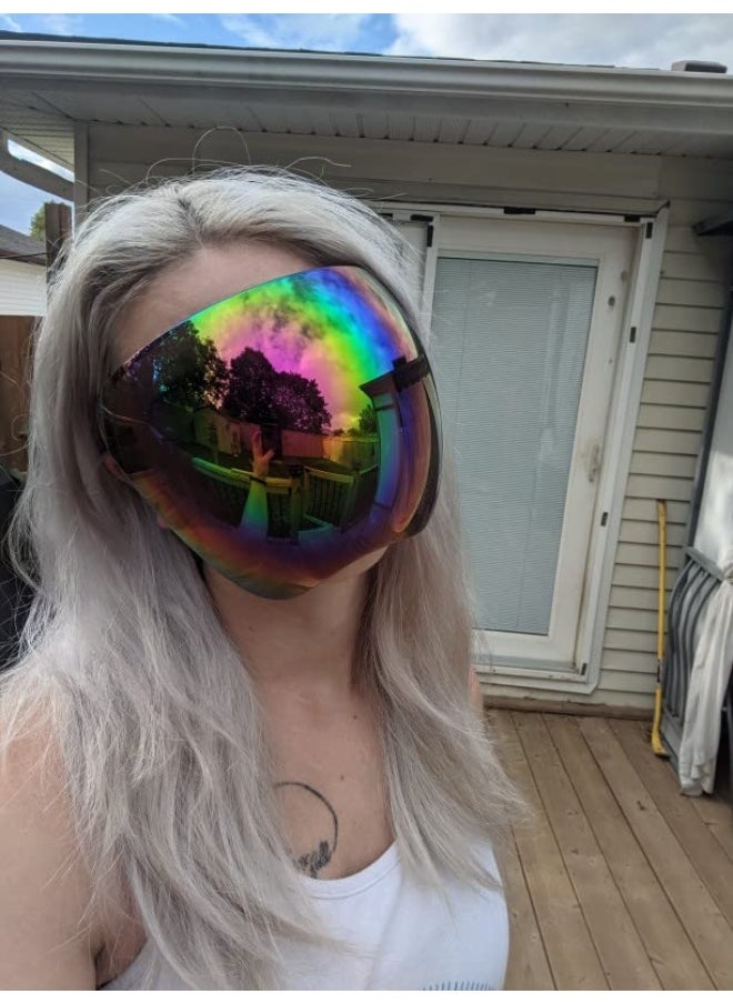 FEISEDY - FEISEDY Full Cover Face Visor Protective Glasses Mirror Shield Sunglasses Anti Fog B2781 - Image 1