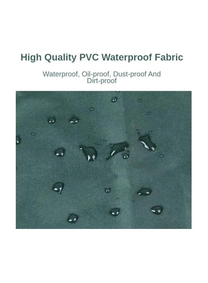 مريلة مطبخ من بلاستيك PVC، مريلة طبخ مقاومة للماء مع مناشف يد من الصوف المرجاني، جيب قابل للتوسيع، مريلة شيف للجنسين للرجال والنساء، مريلة للطبخ والرسم والاعمال المنزلية - Image 4