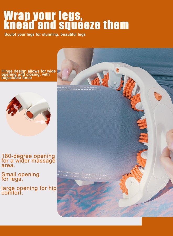 Super ZYouth New Waist and Leg Slimming Roller, Trigger Point Muscle Massage Roller for Calf, Leg, Arm, Foam Roller Deep Massage Tool for Relieve Muscle Soreness, Stiffness and Tight Muscles Orange - Image 3