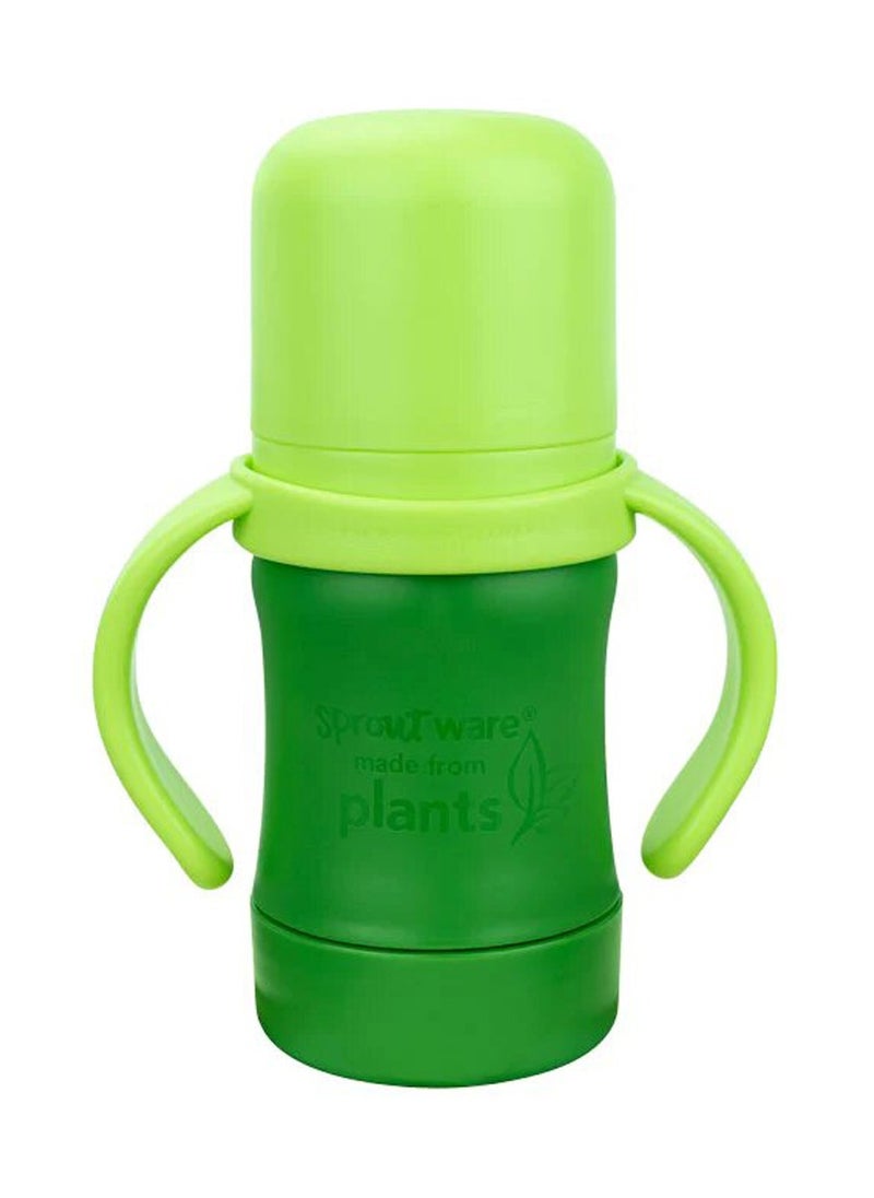 green sprouts - Sprout Ware Sip & Straw Cup made from Plants-6oz-Green- 6mo+ - Image 1