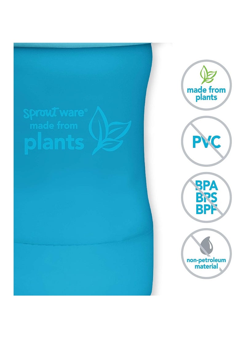 green sprouts - Sprout Ware Sip & Straw Cup made from Plants-6oz-Green- 6mo+ - Image 1