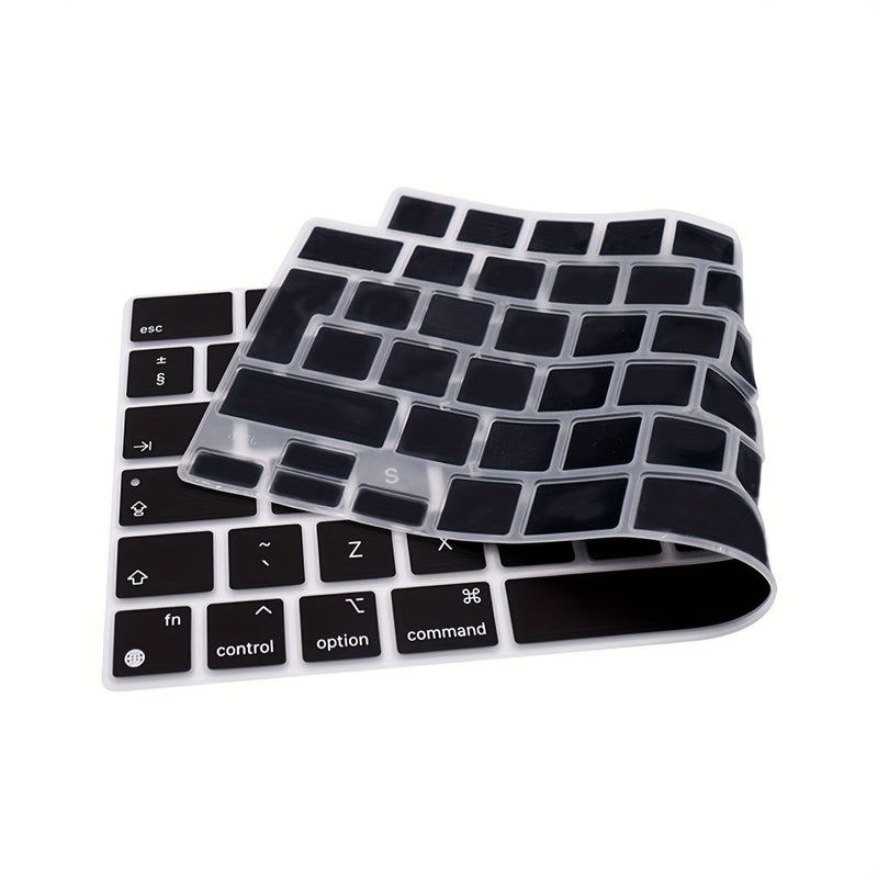 White Silicone Keyboard Cover for Mac Air 13 6 Inch 15 3 Inch Pro 14 Inch 16 Inch M2 M3 A2681 A2941 A3113 M4 A2442 A2485 A2991 A3403 with Touch ID - Image 3