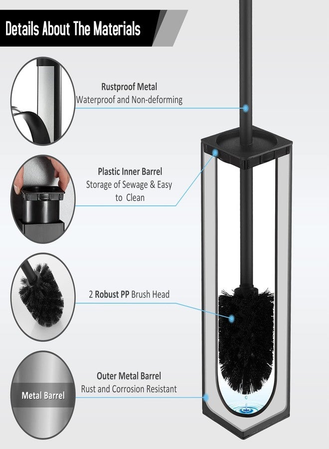 BGL Stainless Steel Toilet Bowl Brush and Holder for Bathroom Storage Organization - Image 3