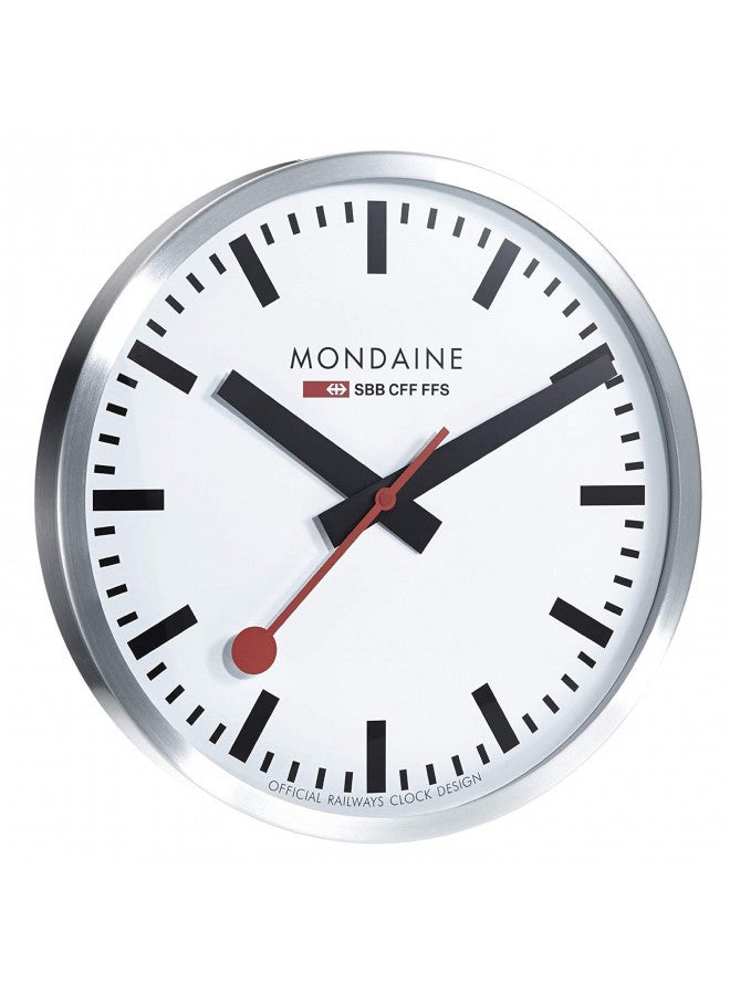 MONDAINE Mondaine - Wall Clock - A995.Clock.16SBB - Large White Dial - Wall Clocks - Made in Switzerland  - Image 3