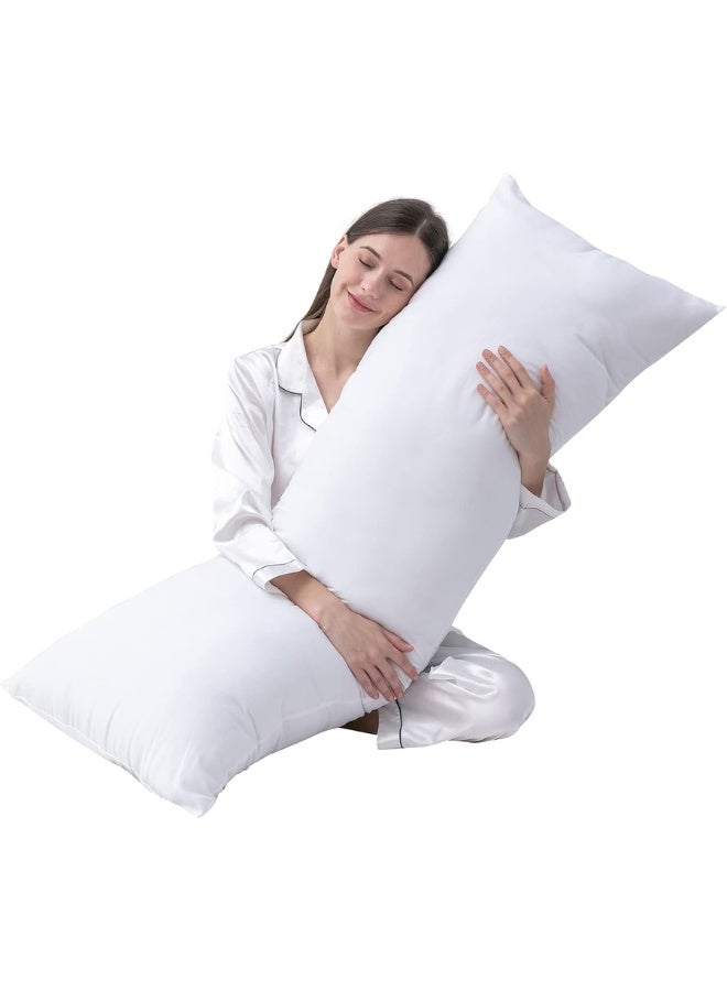 Large Body Pillow Insert- Breathable Full Body Pillow for Side Sleeper - Soft Long Bed Pillow for Adults - 20 x 54 inch  - Image 1