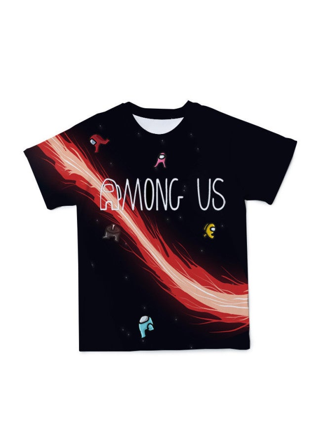 European And American Men's T-shirt 3 DALong Us Cartoon Print Top Casual Pullover Short Sleeve-Color:SRL765-Dimensions:M  - Image 2