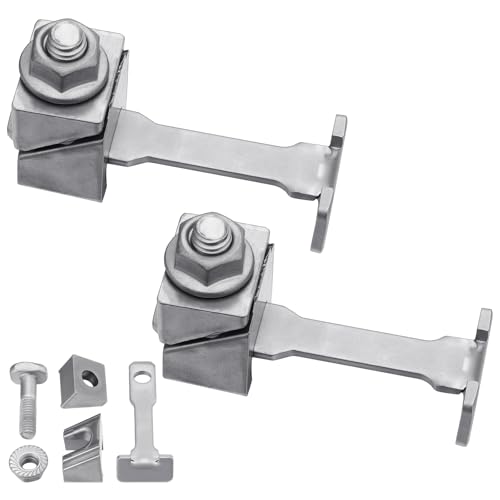 Yaocom 2 Pcs Wedge Battery Clamp Positive and Negative Battery Terminal Clamps Wedge Battery Terminal Clamps - Image 1